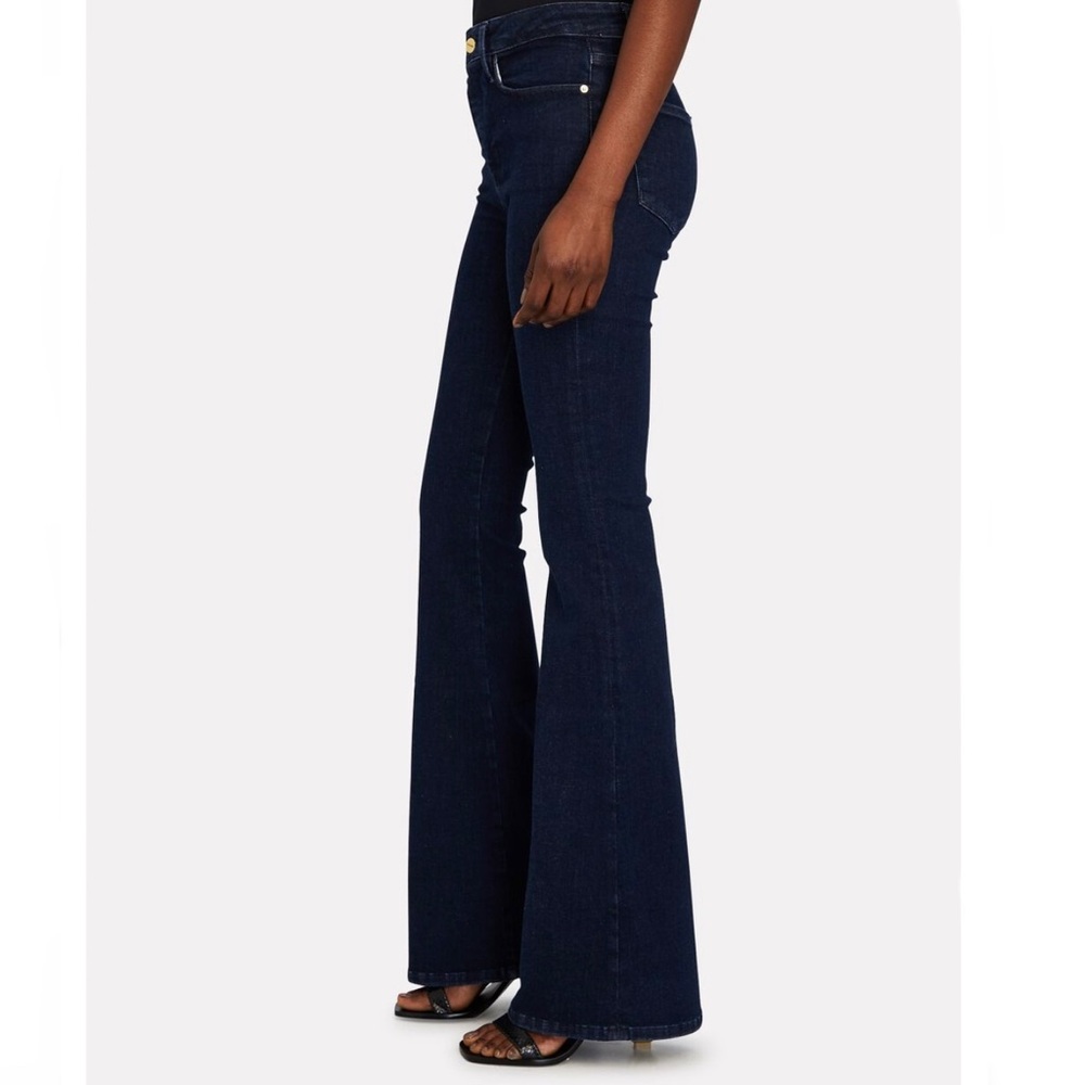 FRAME DARK WASH FLARE JEANS - Picture 5 of 10